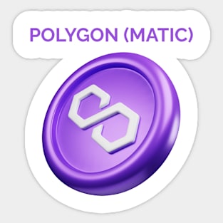 POLYGON (MATIC) cryptocurrency Sticker